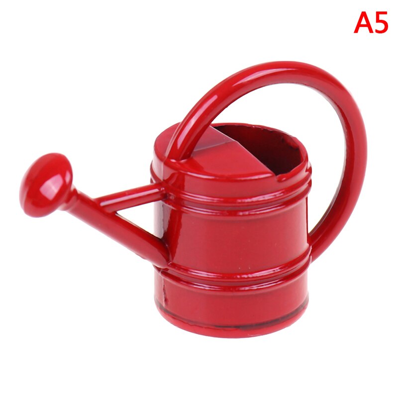1/12 regadera de Metal decoración de jardín en miniatura para niños muñecas niños Acces casa de muñecas en miniatura muebles Juguetes: A5