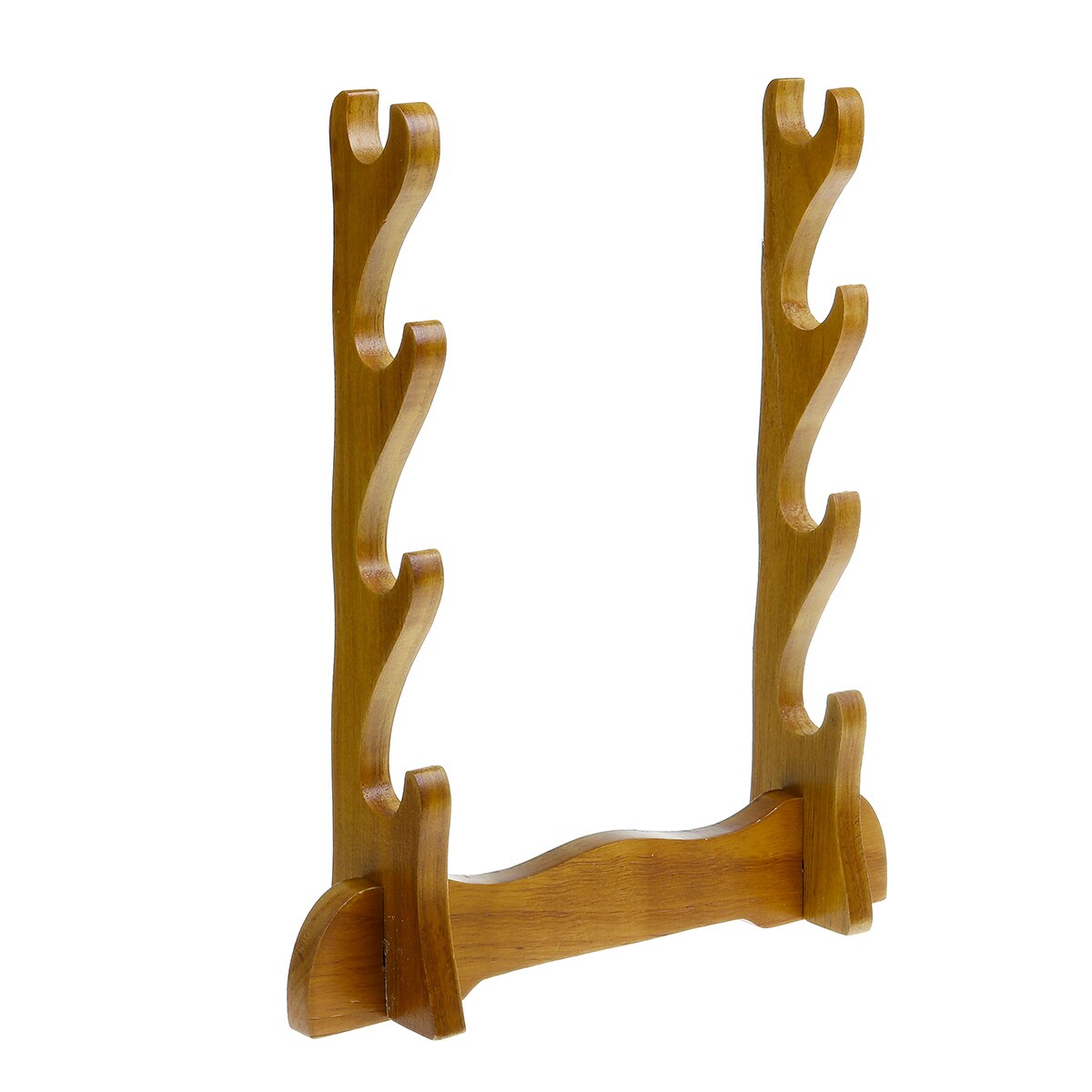 1/2/3/4 Tiers Universal Japanese Samurai Sword Wall Mount Solid Wood Katana Holder Stand Bracket Rack Display Home Decoration