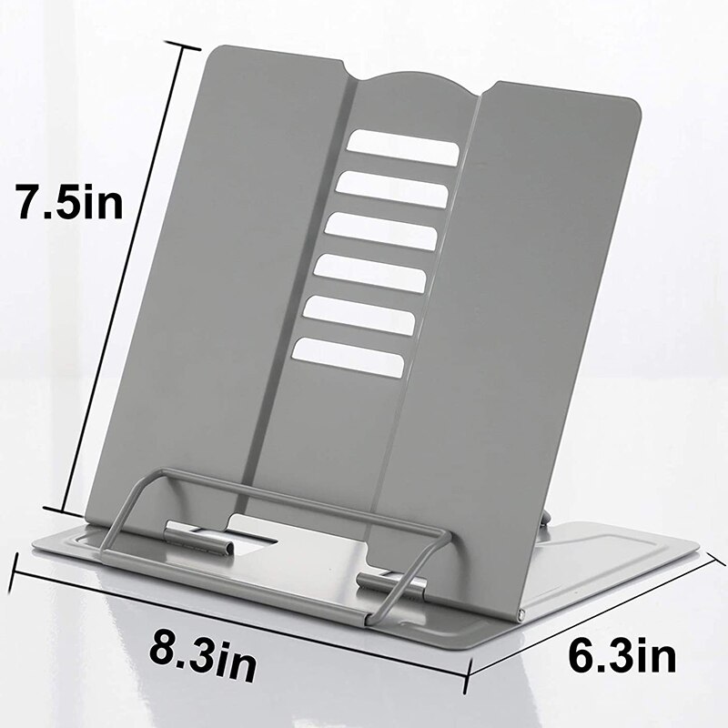 Bureau Boek Stand Metalen Lezen Rest Boek Houder Hoek Verstelbare Stand Document Houder Draagbare Stevige Lichtgewicht