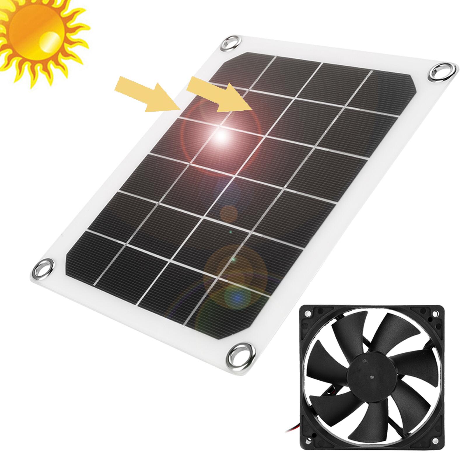 Ventilateur solaire - TBEST - Kit de Ventilateur D'extraction - 20W