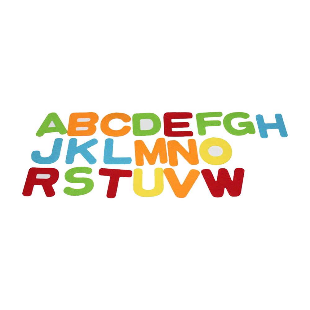 26PCS Alphabet Felt Cloth Letter Felt Fabric Polyester Fabrics Needlework Diy Needle Sewing Handmade Fieltro Feltro Entretela