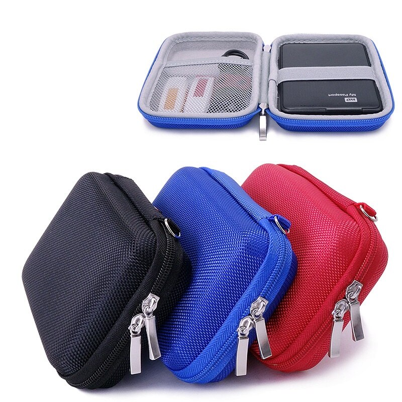 Custodia portatile in EVA per Hardrive e cavi esterni | Protezione leggera | Adatto per WE/Western, Toshiba, Buffalo