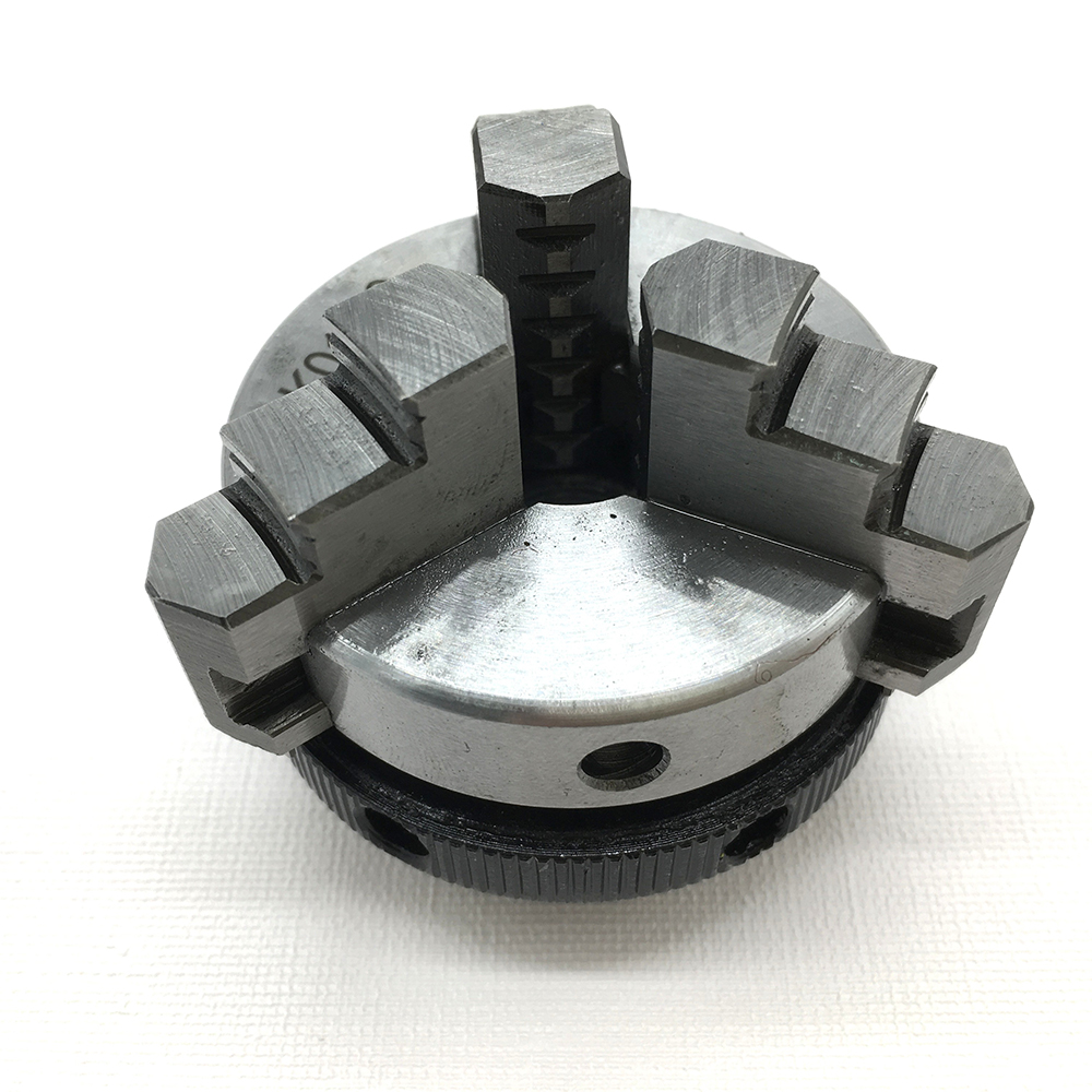 50mm 2" LATHE Chuck three Jaw Manual mini Self-Centering Chuck Sanou K01-50 with Connecting rod Connector for CNC