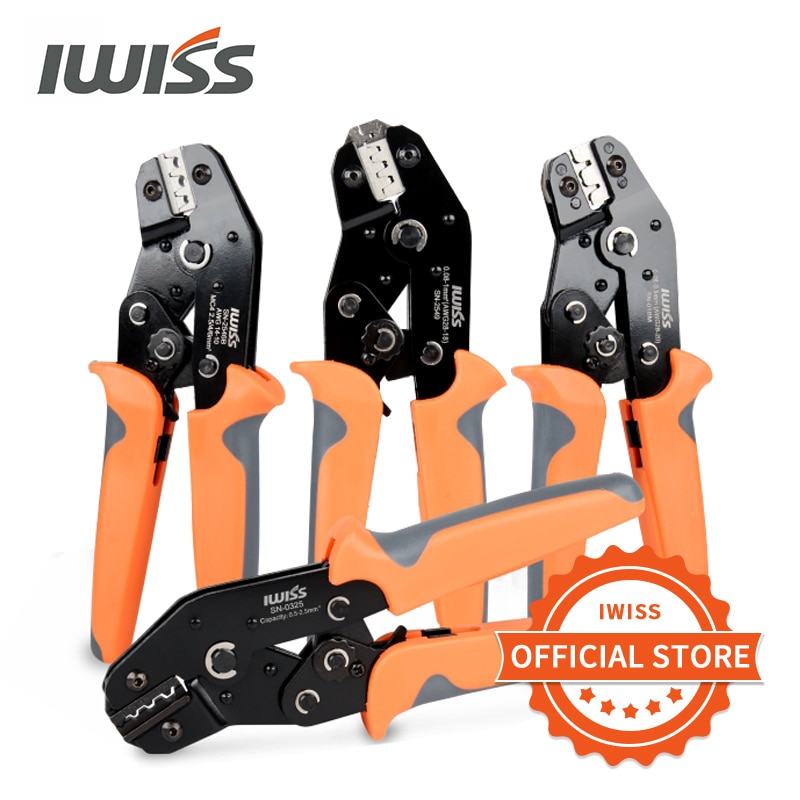 Iwiss SN-28B/48B/06/0325 Krimptang Klem Gereedschap Draad Connector Tool Tang Voor JST-SM /Dupont /XH2.54/PH2.0 /Tab Terminal