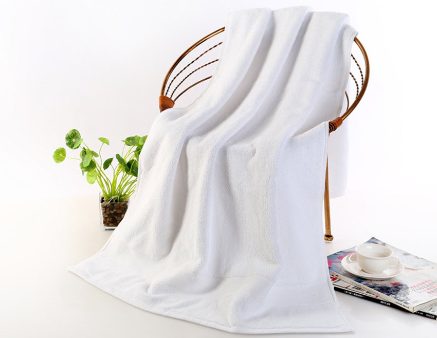 Egyptisk bomuld strandhåndklæde frotté badehåndklæder badeværelse 70*140cm 650g tyk luksus solid til spa badeværelse badehåndklæder til voksne