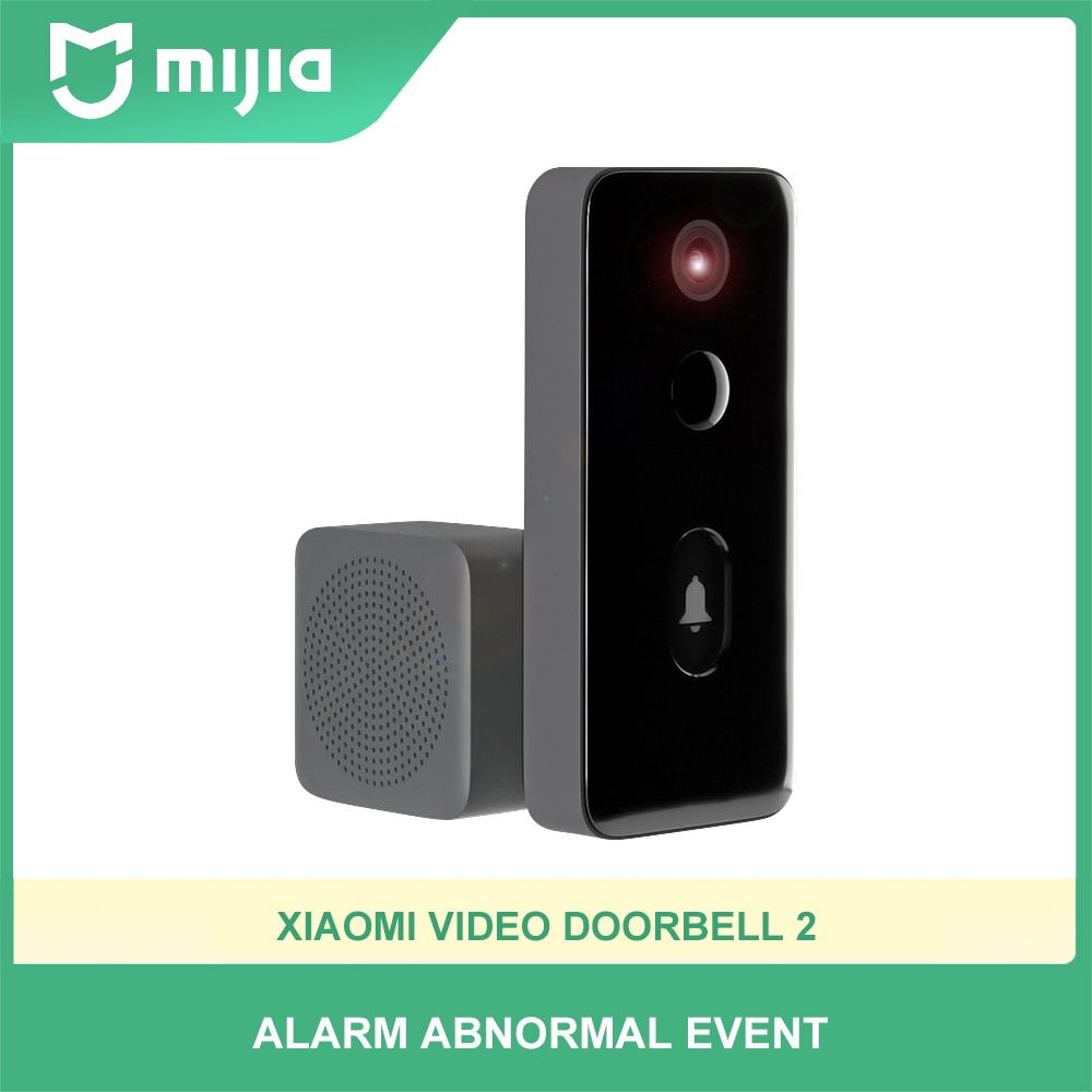 Xiaomi mijia video dørklokke 2 wifi ai smart dørmand menneskelig detektere 3 dages sky opbevaring stemmeændring 2- vejs samtale nattesyn