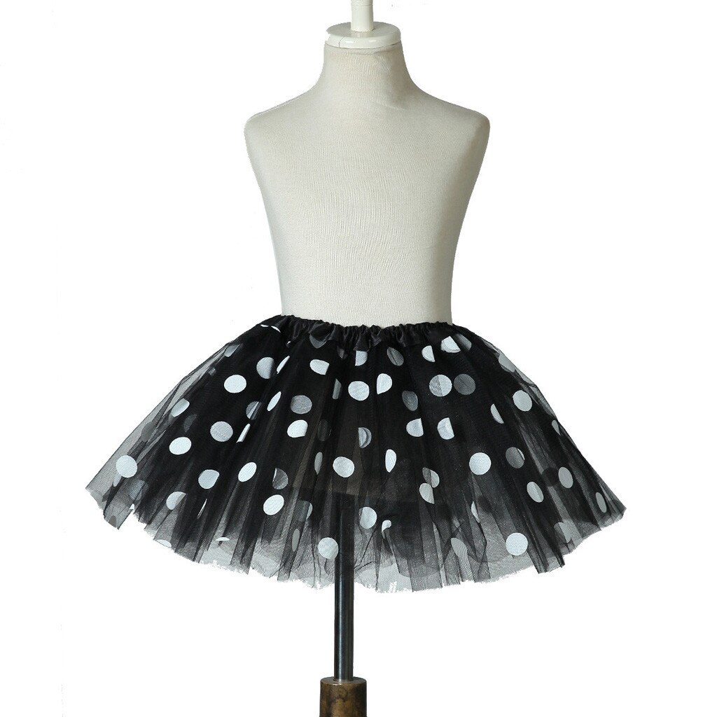 2 to 8 år tutu nederdel børn piger nederdele polka dot tyl ballet mesh prinsesse nederdele sommer pige dans tøj