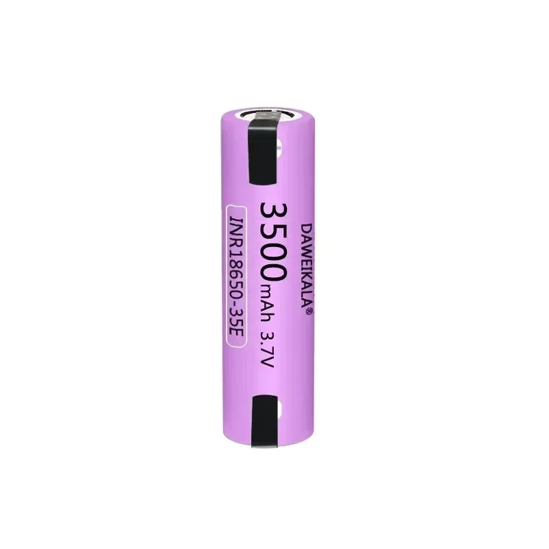 2025 Neuer 35E 18650 3500 mAh Hochleistungs-Entladungs-Akku mit 20 A Hochstrom und DIY-Nickelstreifen: Gold