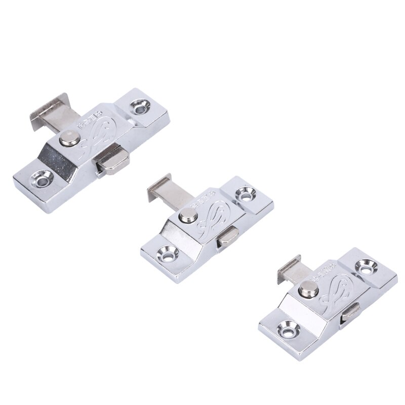 4 pcs Window Cabinet Push Button latch Automatic Zinc alloy Door Bolt Lock for child safety