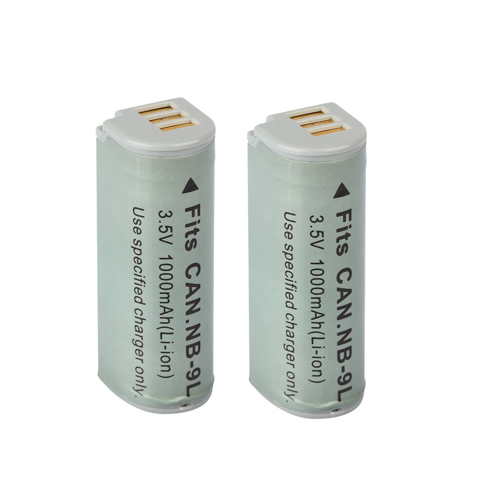 Batterie NB-9L NB9L für Canon ELPH 510 520 530 HS PowerShot N SD4500 IST IXUS 1000 1100 500 510 HS IXY 1 3 50S Kamera 1000mAh: 2Battery