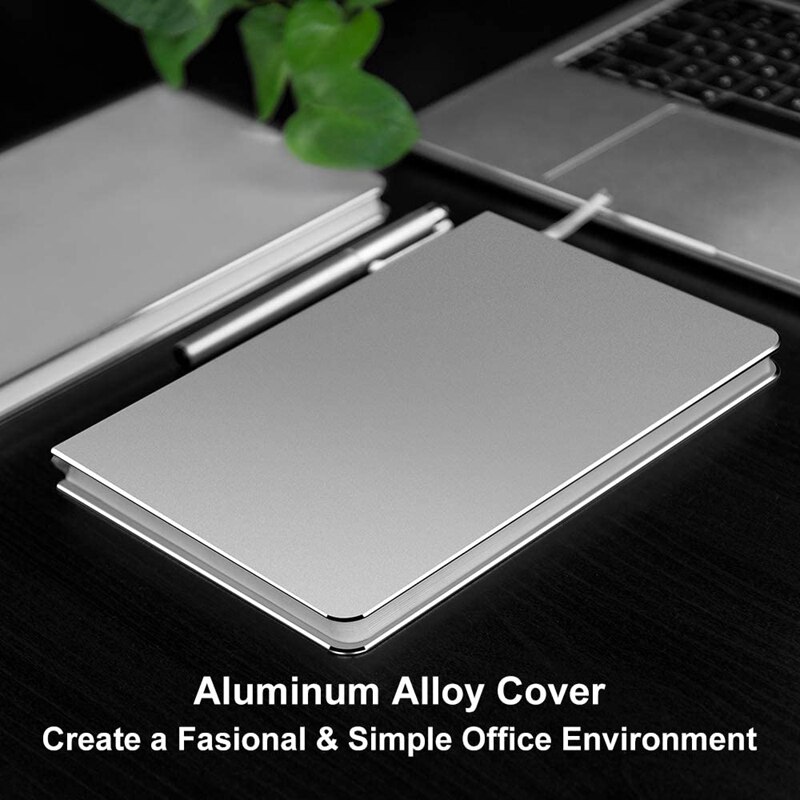 Aluminium Cover Schrijven Notepad,Soft-Copy Dagboek, Hardcover Metalen Kleine Executive Notebook, Voor Kantoor En Dagelijks Evenementen