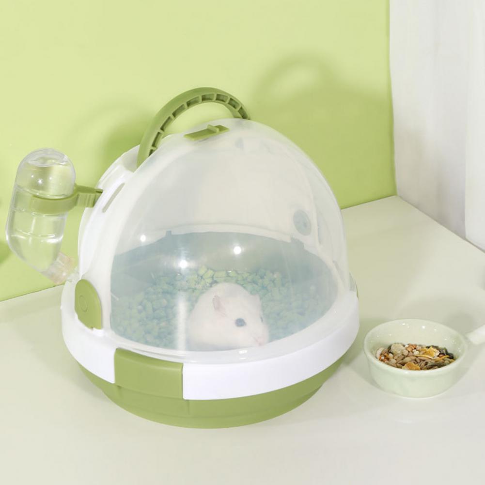 Hamster Travel Cage Space-saving Keep Warm Universal Small Animals Guinea Pig House Travel Cage