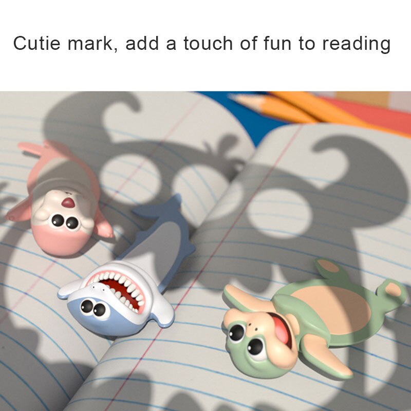 Wacky Bookmark Stereo Kawaii Cartoon Bookmark 3D Animal Wacky Bookmarks for Book PR