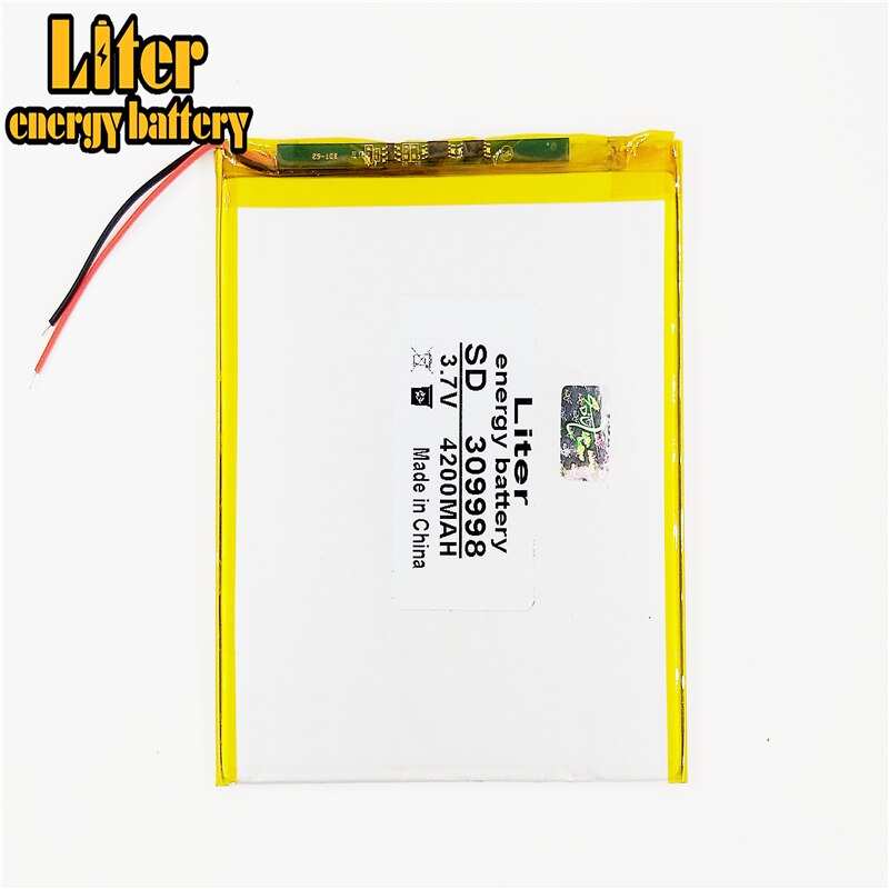 309998 4200 Mah 3.7V 30100100 Li-Ion Batterij Voor Tablet Pc 7 Inch 8 Inch 9 Inch Tablet Batterij Innerlijke