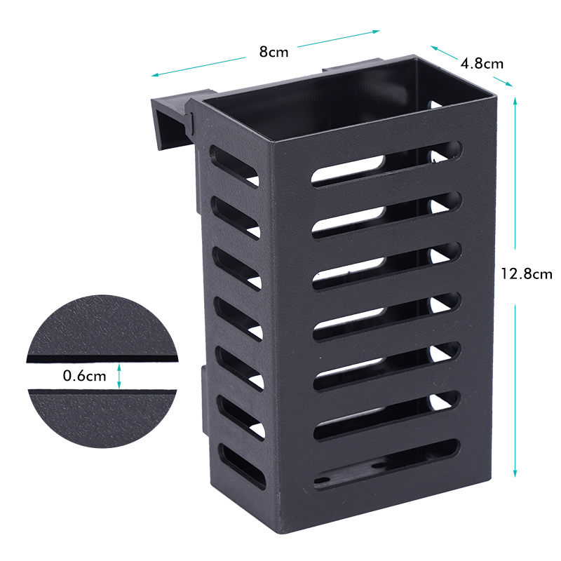 Preto pendurado aquário planta titular plástico aquário plantador copos cestas prático pote aquático decoração aquascape