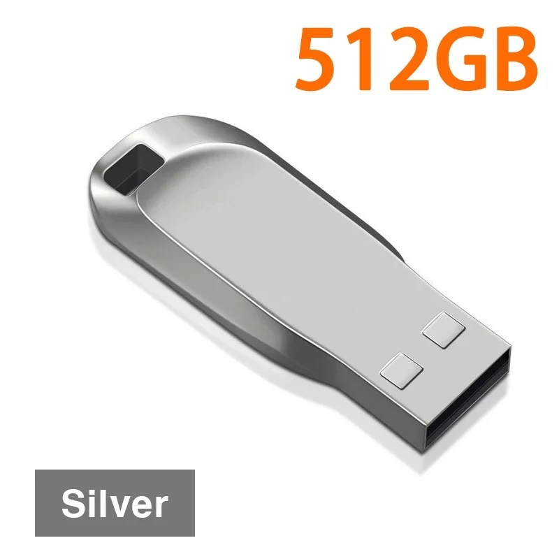 2tb usb-minnen usb 3.0 mini usb-minnen med hög hastighet i metall bärbar enhet vattentät minneskort förvaring u-disk 1tb 512gb stick: Rosa guld