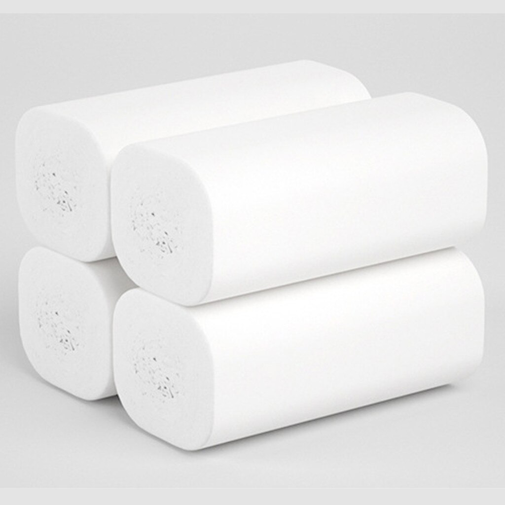 In stock White Toilet Paper Toilet Roll Tissue Roll Pack Of 14 4Ply Paper Towels Tissue Household Toilet Tissue Paper