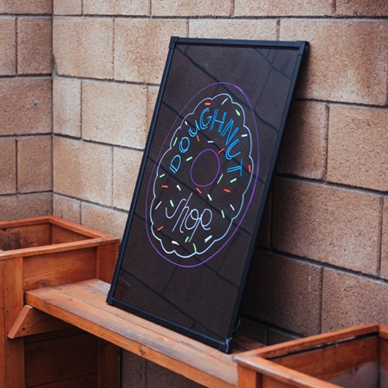 12"x16" Flashing Illuminated Erasable Neon LED Writing Board Menu Sign without Support YLW004