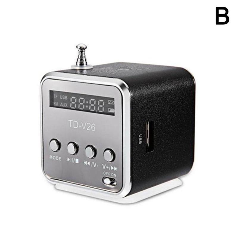 TD-V26 Draagbare Micro Tfb Mini Speaker Music Player Draagbare Radio Speaker MP3 Speler Laptop Mp3 Telefoon Stereo Fm MP4 Y5S7: Default Title