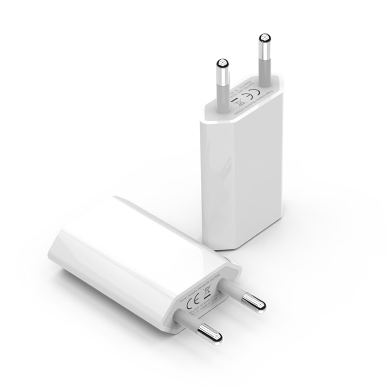 EU Standard US Plug 5V 1A USB Charger Fast Charging for iPhone 4 4S 5 5S 6 6S 7 8 Plus X XS MAX XR 11 Phone Wall Travel Chargers