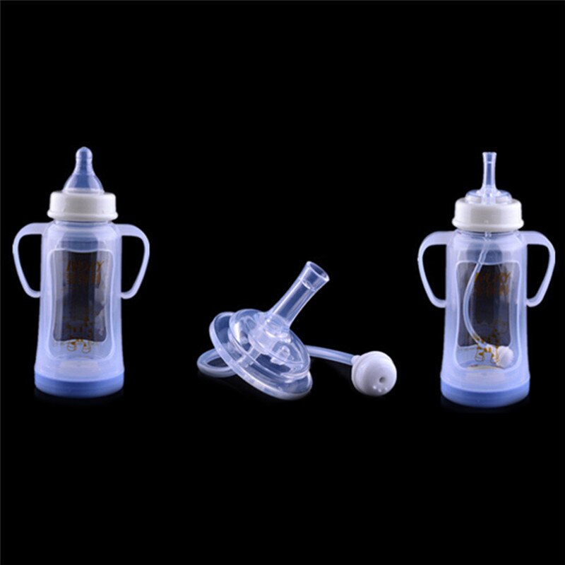 Garrafa de bebê palha substituição larga boca calibre silicone alimentação acessórios aprender beber copos palha cabeça substituir acessório
