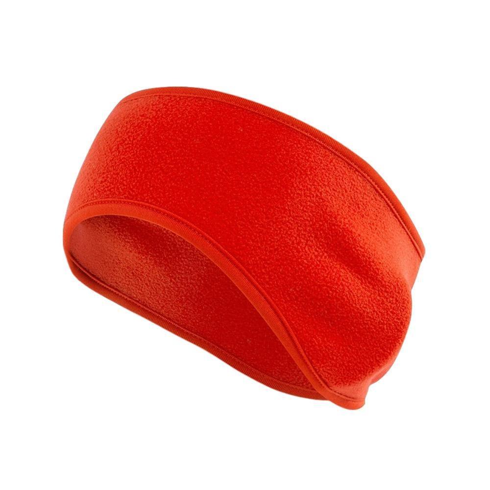 Orejeras cálidas Unisex, mujeres y hombres, calentador de orejas de lana, banda para la cabeza de esquí, orejeras, diadema, banda para el pelo, calentadores de orejas: Rojo