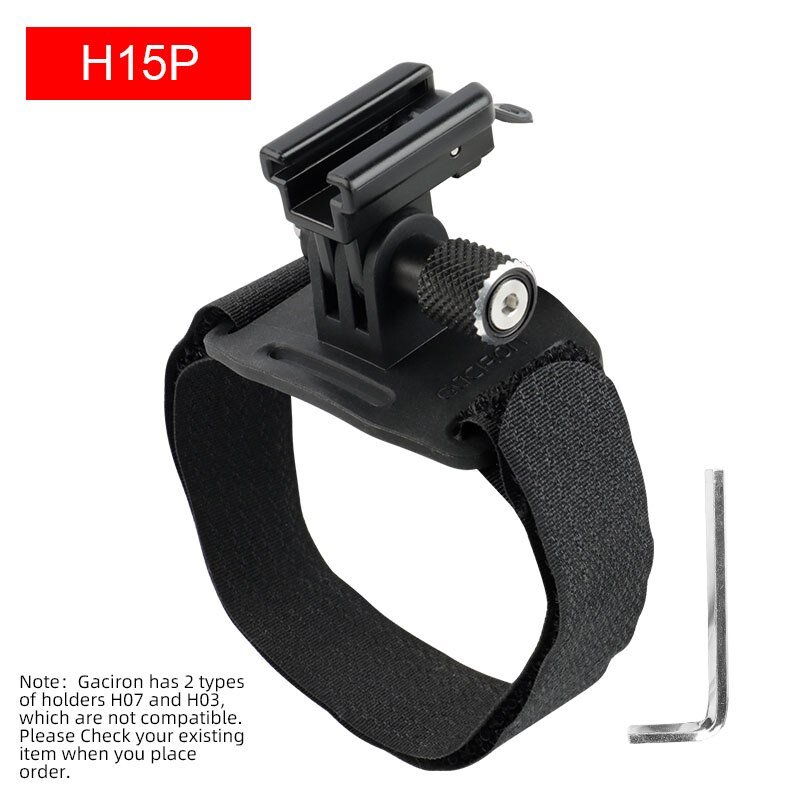 Gaciron H15/H03/ H07 lampa przednia robić roweru uchwyt mocowanie kasku przednia lampa doprowadziło klamra szybki uwolnienie adapter uchwyt części rowerowe: H15P