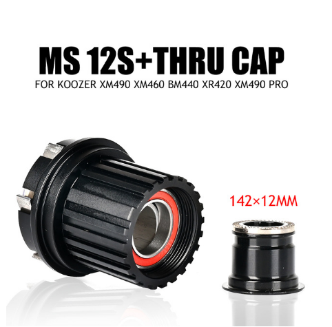 Koozer – Micro Spline 12S freehub XM490 BM440 PRO, 8, 9, 10, 11 vitesses XD: XM490 MS THRU