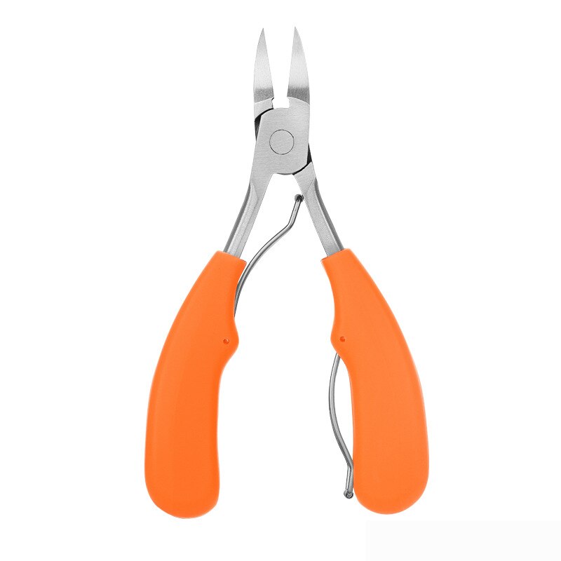 1PC Toe Nail Clippers for Ingrown Toenail Podiatry Correction Nippers Cuticle Cutters Cut Pedicure Manicure Hand Foot Care Tools: Orange