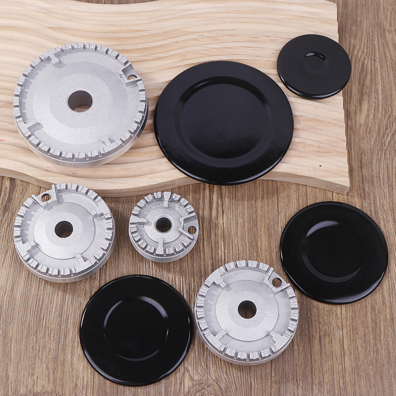 Set oven gas kookplaat brander platte vuurkap kroon vlamkap gasbrander vlamkap past op de meeste gasfornuis branders accessoires fornuis