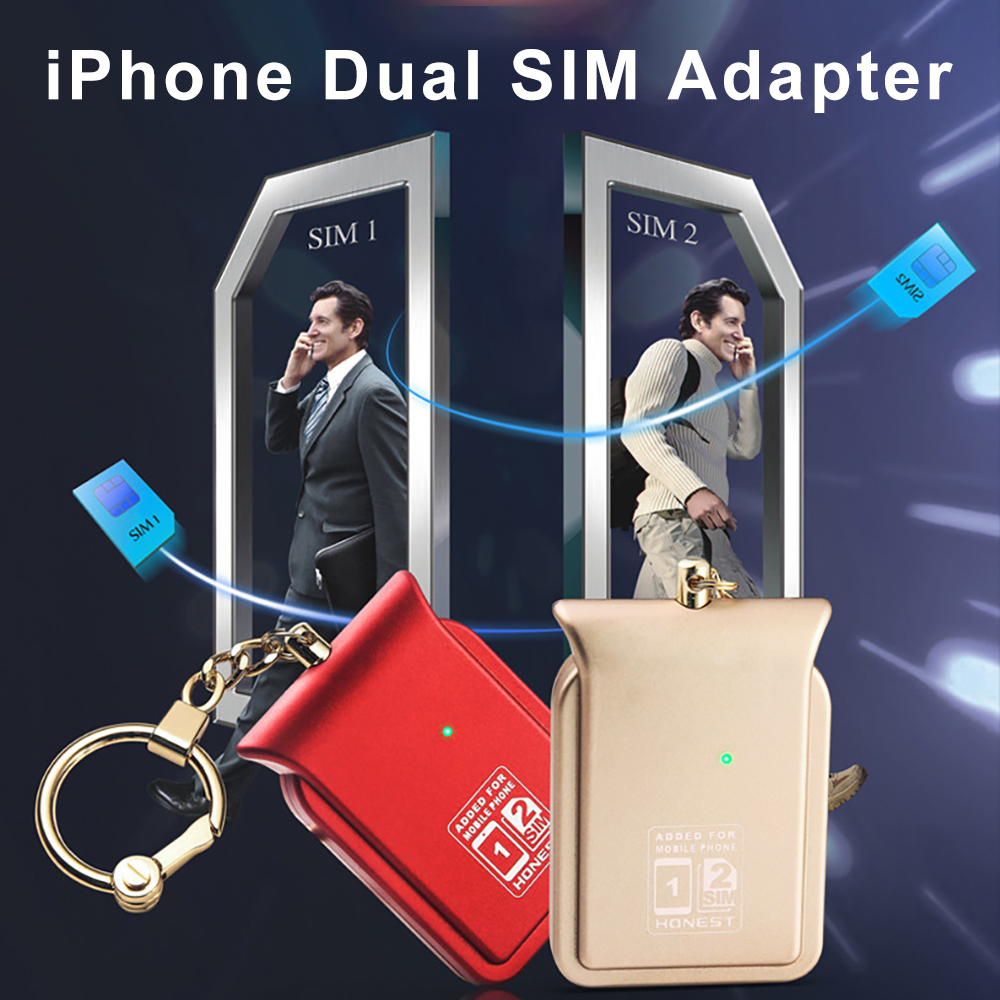 Dual Sim Dual Standby Adapter No Jailbreak iOS 14 Call Text Functions For iPhone5/6/7/8/X/XS max / i Pod Touch 6th/i Pad