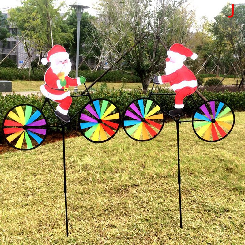 Rabbit Bee Tiger on Bike DIY Windmill Animal Bicycle Wind Spinner Whirligig Garden Lawn Decorative Gadgets Kids Outdoor Toys: J