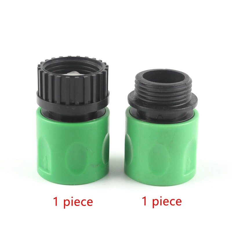 1/2 ''3/4'' garten Wasser Anschluss Wasserhahn Adapter Garten Schlauch Anschluss Für Garten Bewässerung Garten Werkzeuge Garten Zubehör: Silber