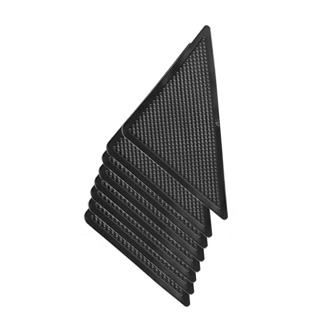 Tampon de préhension antidérapant pour tapis, 8 pièces, bande auto-adhésive réutilisable en Faux cuir pour plancher en bois