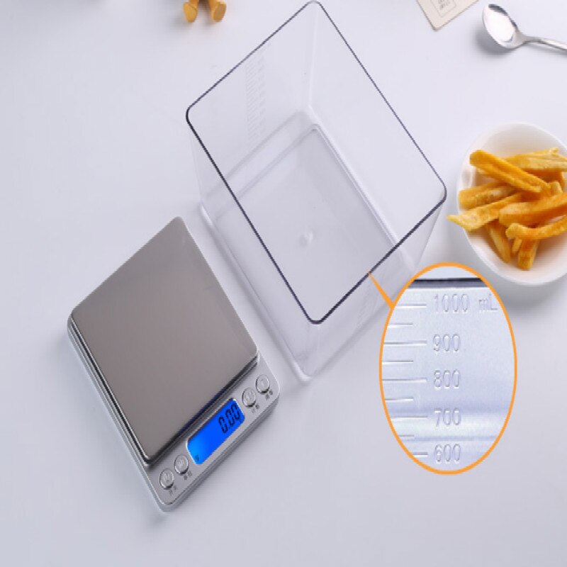 AAA battery digital kitchen scale bilancia da cucina balance cuisine seasoning food scale English menu