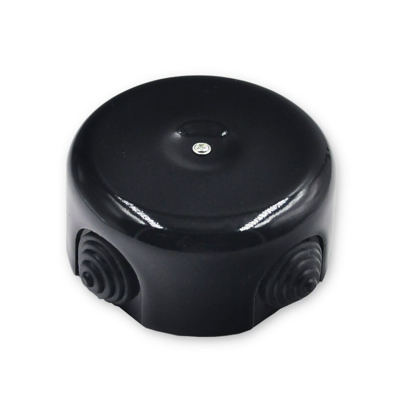 Ceramic Junction Box High Temperature Wire Junction Box Waterproof Ceramic Electronic Project Box: Black