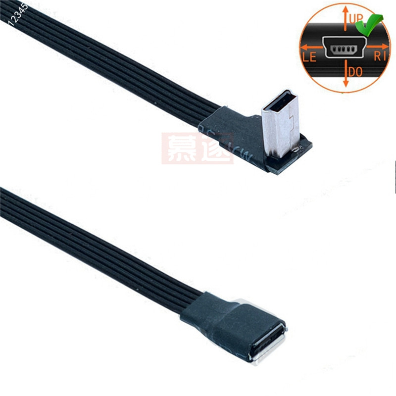 0.1M Mini Usb Male Naar Micro Usb B Vrouwelijke Gegevens Charger Kabel Adapter Converter Charger Data Kabel 0.05M 0.2M 0.3M 0.5M 1M: UP / 0.2M