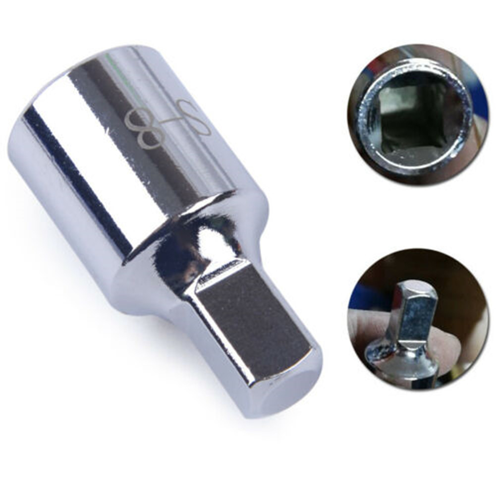 8mm Square Oil Sump Drain Plug Tool Remover Chrome Vanadium Steel For Renault Screw Socket 3/8 Hand Tools Parts