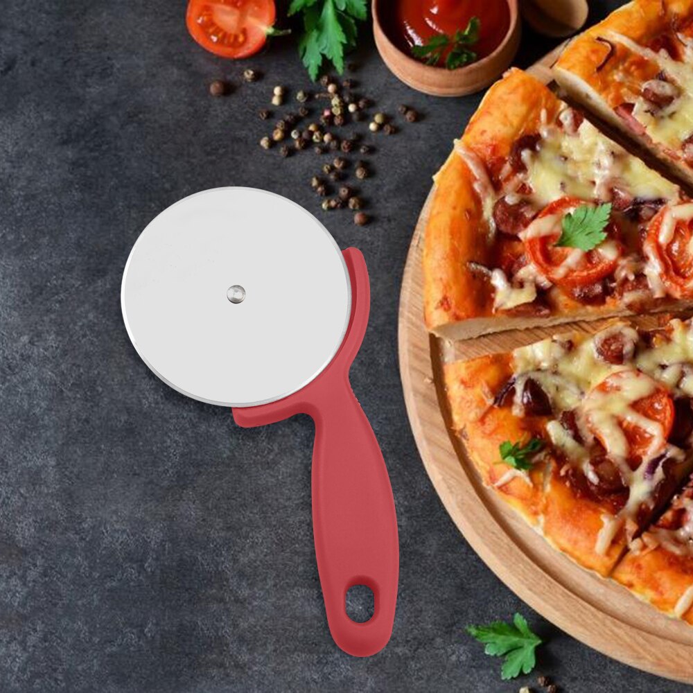 EHZ Pizza Cutter Wheel Stainless Steel Pizza Wheel Super Sharp Pizzar Slicer with Non Slip Handle Kitchen Tool