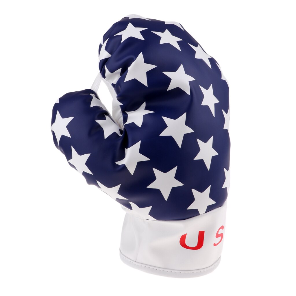 Boxing Glove Club Covers PU Leather USA Golf Head Cover Headcover Protector Bag Guard for No.1 Wood Driver