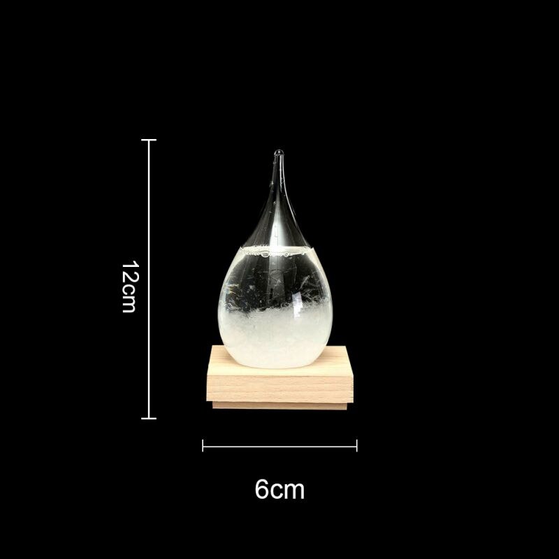 Stylish Beautifully Desktop Weather Forecast Water Glass Bottle Barometer Bottles Weather: 2