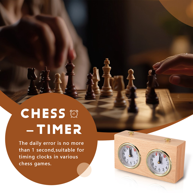 Schach-Timer, profession elle digitale internat ionale Schachuhr, hölzerner Schach-Timer, tragbarer Schach-Timer
