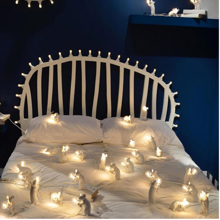 Seletti moderne harpiks mus bordlampe led  e12 mus bordlamper skrivebord nordisk barnerom dekor led nattlys eu/au/us/uk plug