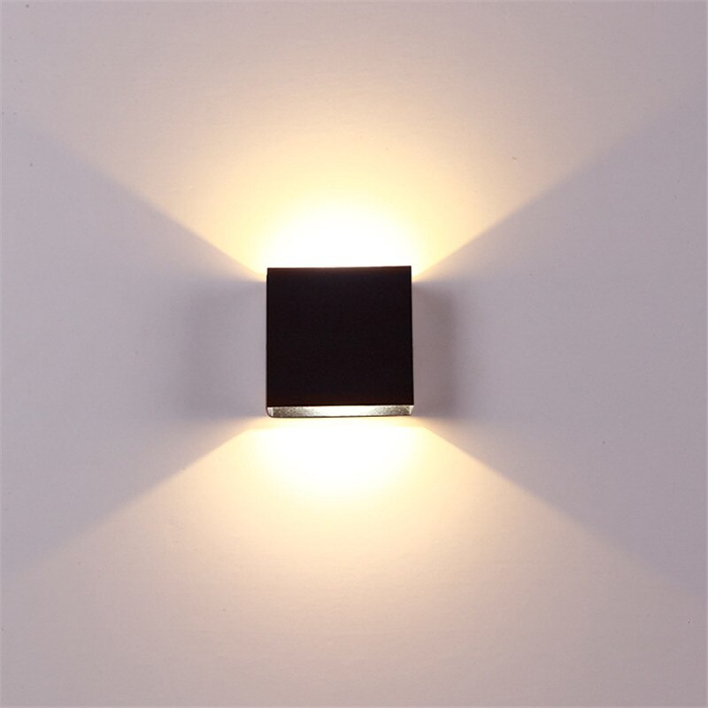 6W lampada luminaria LED Aluminium wandlamp rail project Vierkante LED lamp nachtkastje woonkamer slaapkamer verlichting