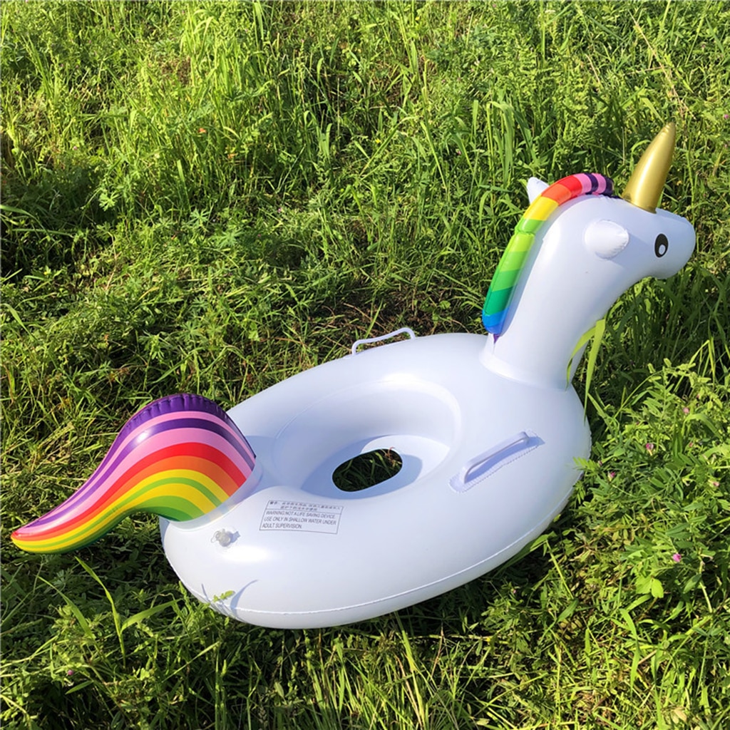 Kids Inflatable Unicorn Pool Float Swim Ring Swim Party Fun Toy for 1-6 Years