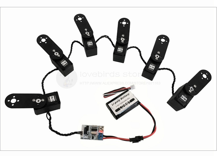 Lx-16a Serial Bus Servo / Smart Serial Dual-axis Digital Servo / High Torque High Accuracy For Diy Bionic Robot