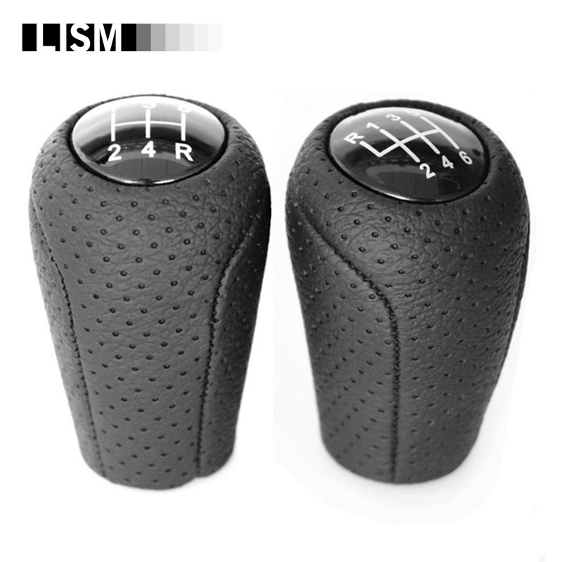 5/6-Speed Gear Shift Knob for MAZDA 3 BK BL 5 CR CW 6 II GH CX-7 ER MX-5 NC III MT Leather Shifter Lever Arm Stick Headball