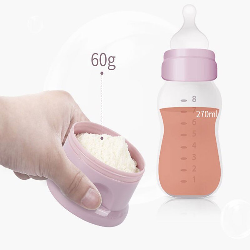 3- laags draagbare babyvoeding opbergdoos in beer-stijl, essentiële ontbijtgranen cartoon babymelkpoeder container