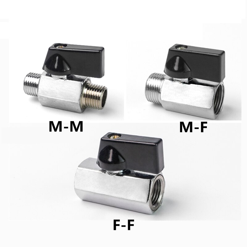 Mini Vanne à Bille En Acier Inoxydable 304 - Double Joint, Filetage Mâle/femelle, Modèle 3/4", Pour Eau, Huile, Gaz