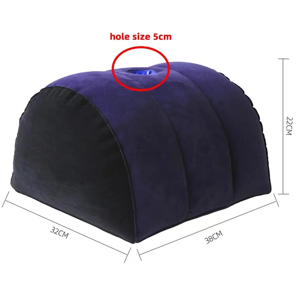 Oreiller gonflable flocage Position d'amour coussin lit meubles compensés canapé jeux de nuit Couples aide oreillers mari et femme: Rouge
